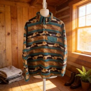 Patagonia Synchilla Multicolor Women’s Fleece Pullover Size Large